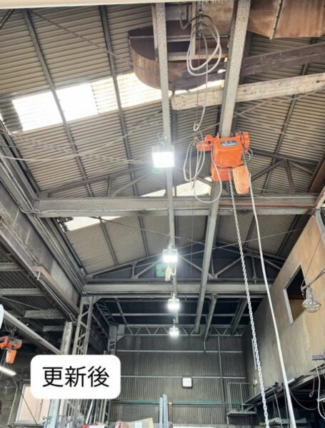 2年目営業×ベテラン施工管理でLED化工事を行いました！